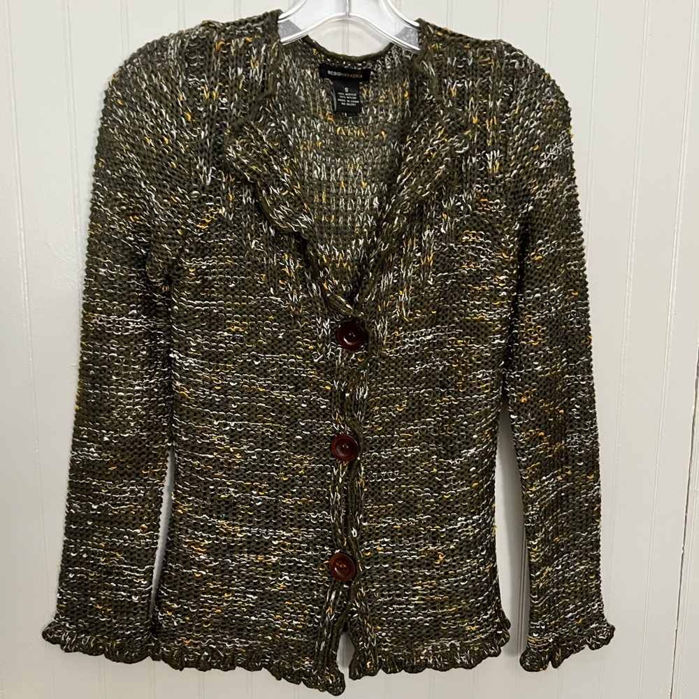 Women's Olive Green Knit Sweater